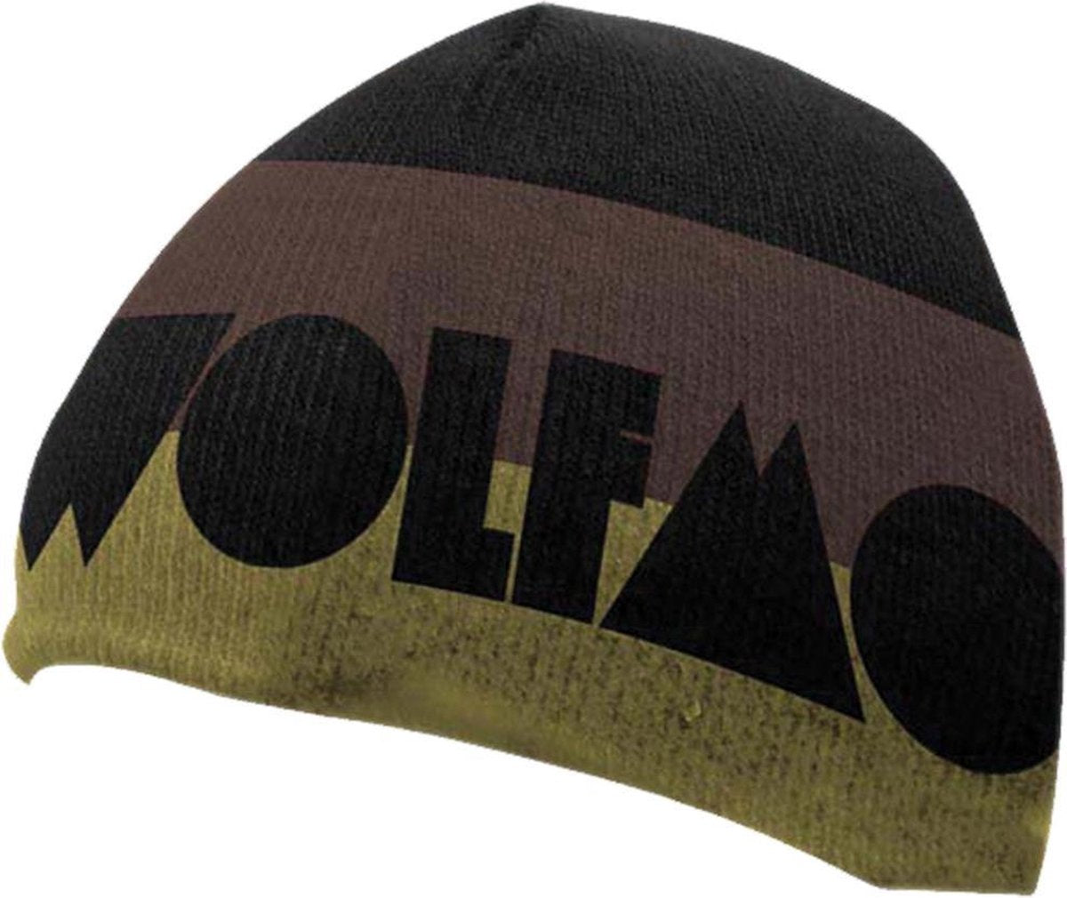 Wolfmother-Logo 3 Kleur-Beanie Muts