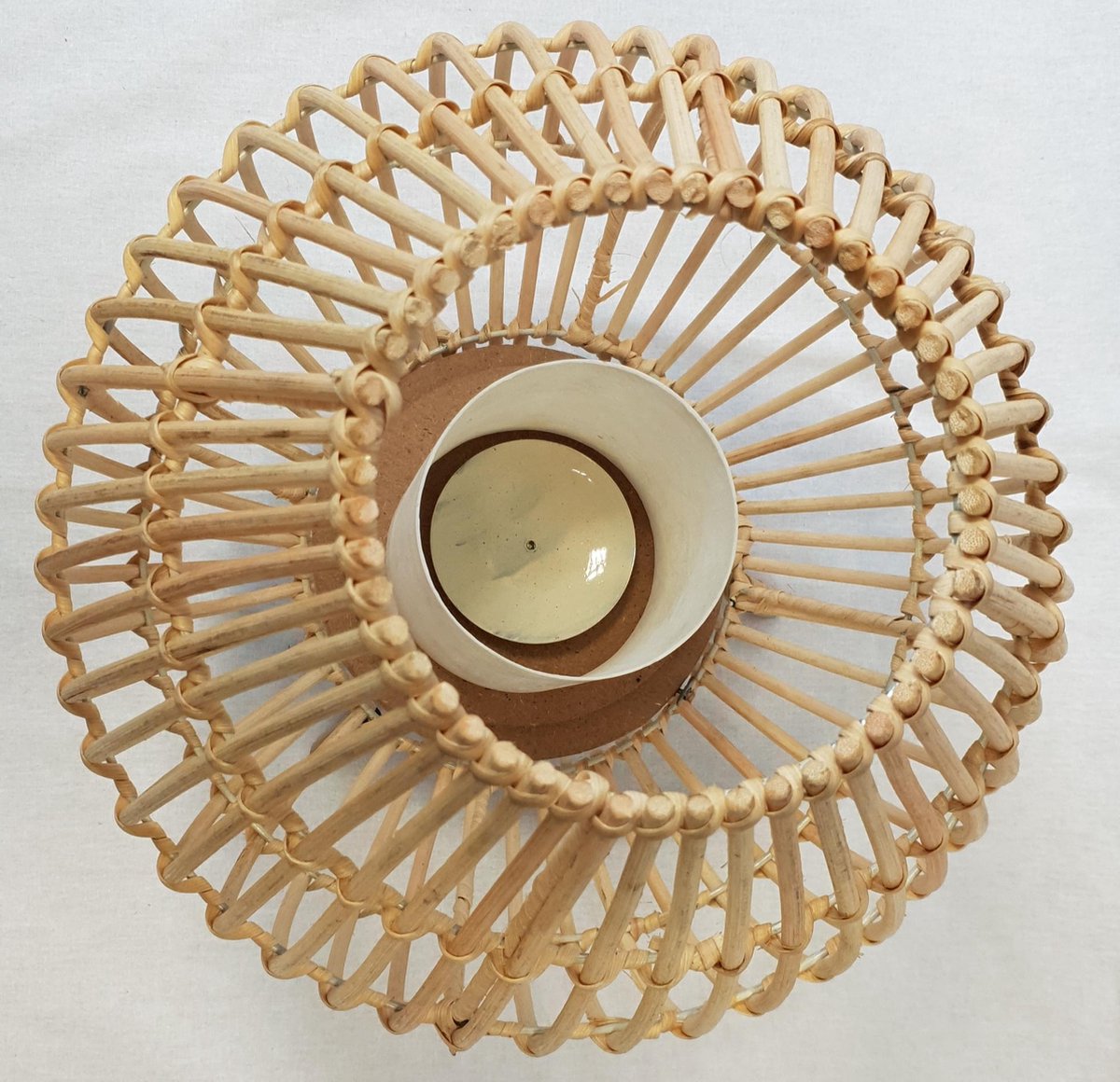 Windlicht - rotan - naturelkleur