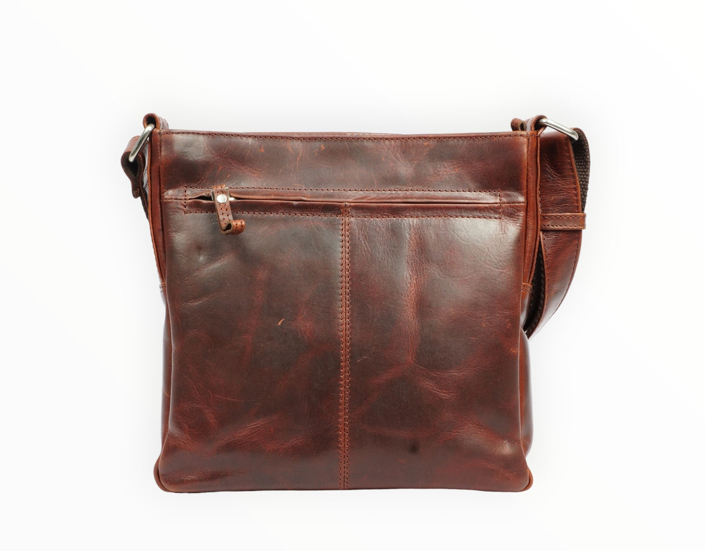 Arpello Leren Business tas met schouderband - 6.1786BRANDY