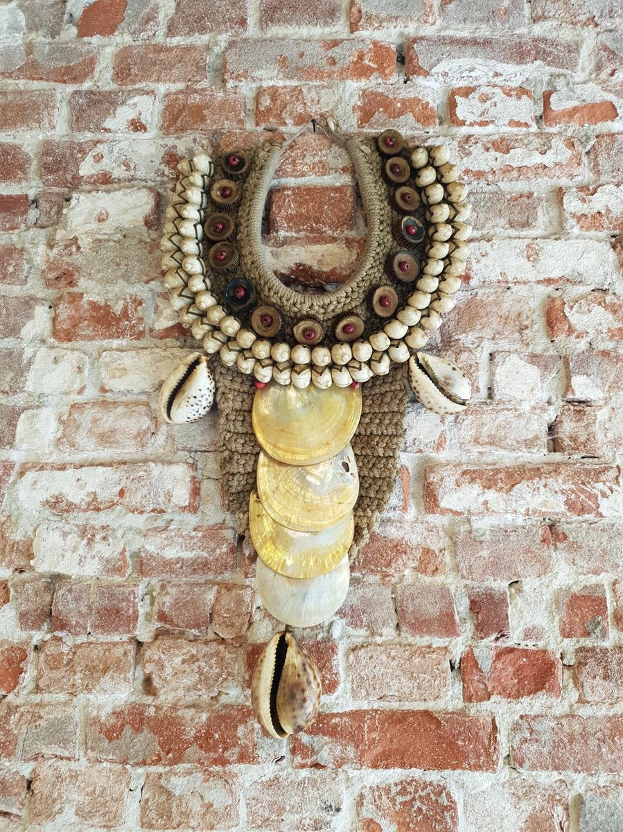 Wandhanger Groot- wanddecoratie - schelpen - handgemaakt - natuurlijke materialen