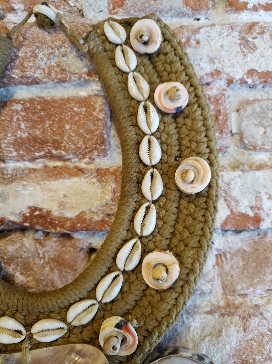 Wandhanger Groot- wanddecoratie - schelpen - handgemaakt - natuurlijke materialen