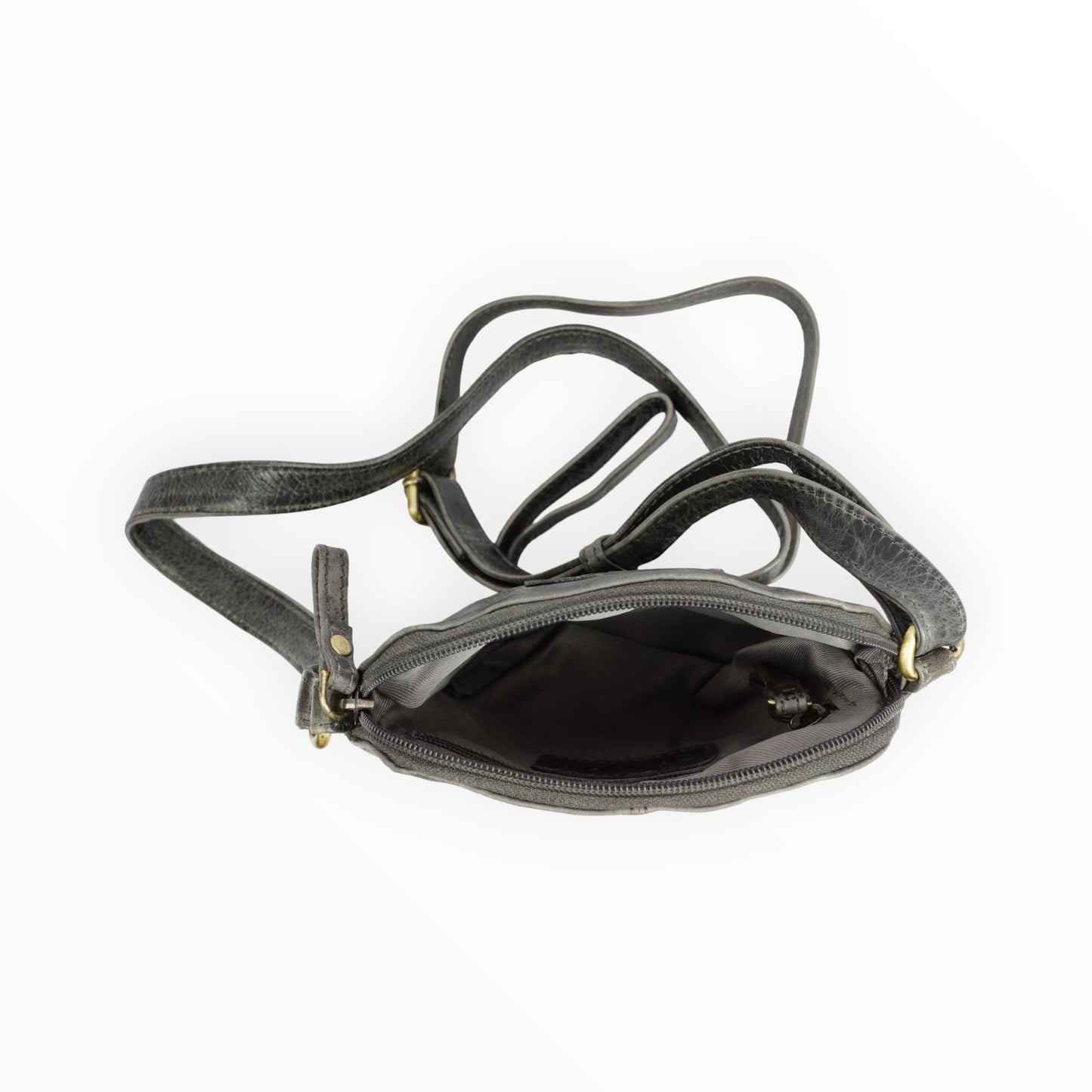 Bizzoo bag small with long shoulder strap grey/black