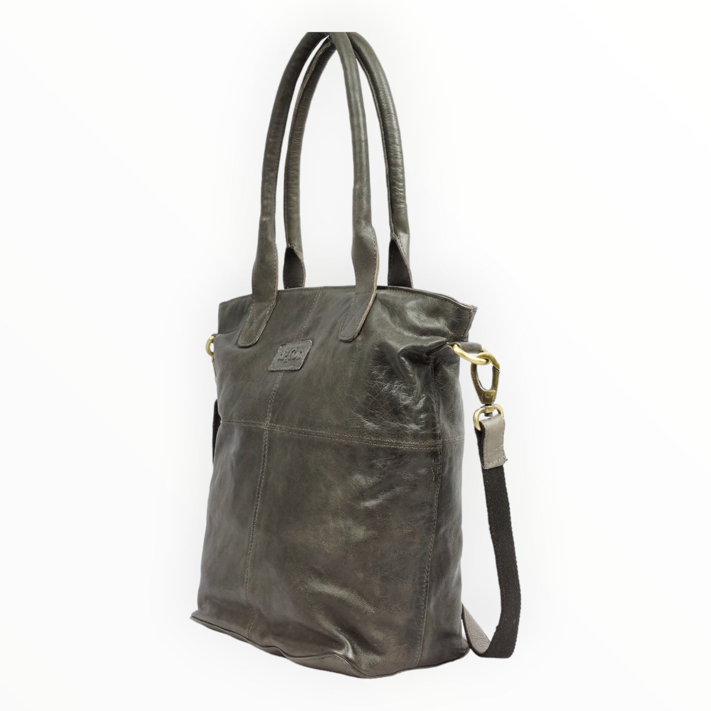 Bizzoo shopper with long strap grey