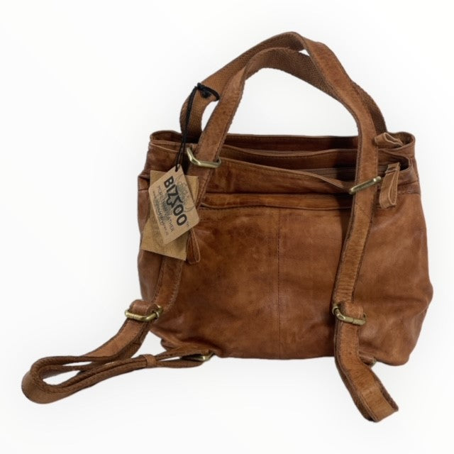 Bizzoo backpack and shopper cognac