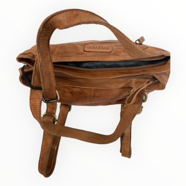 Bizzoo backpack and shopper cognac