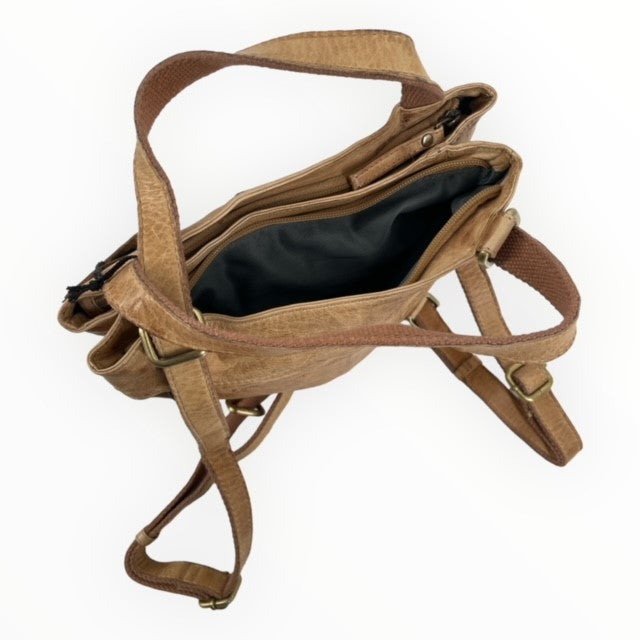 Bizzoo backpack and shopper natural