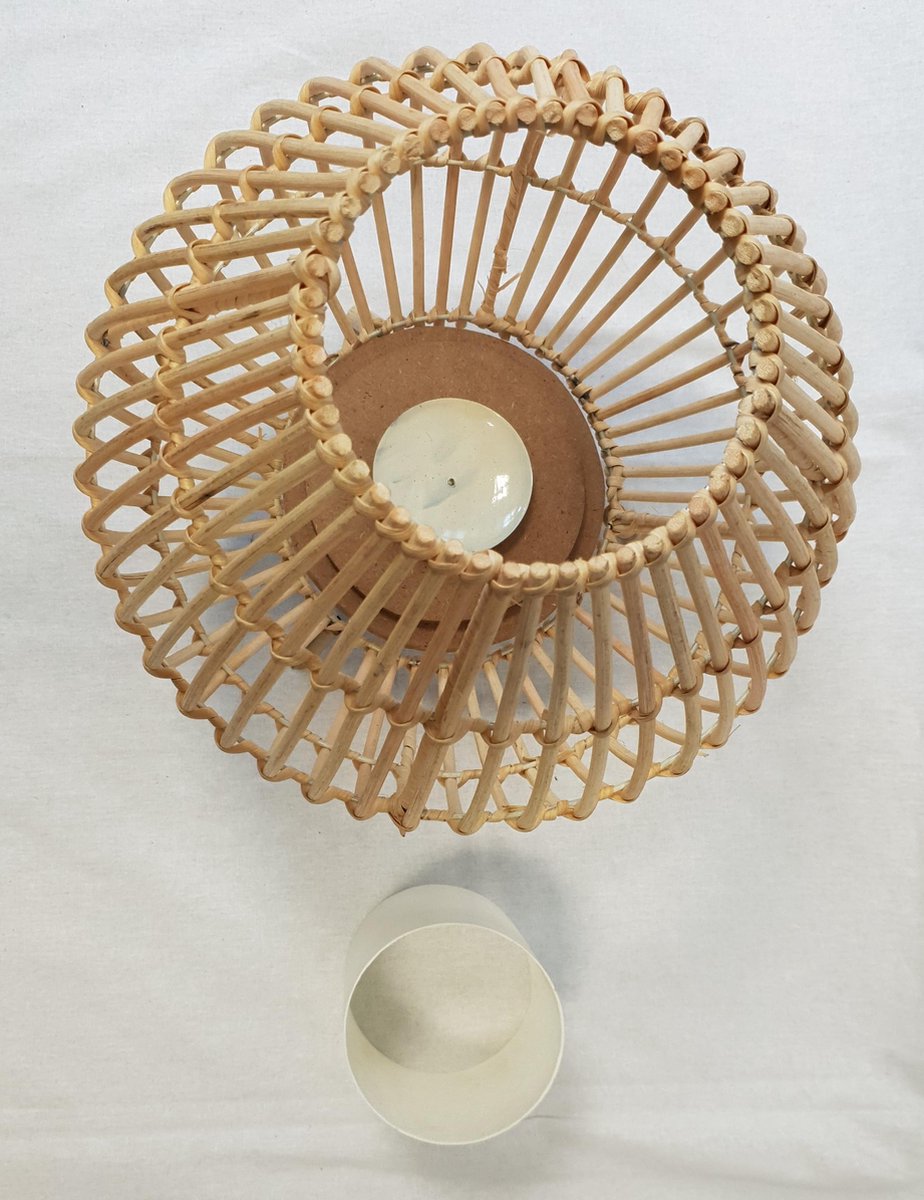 Windlicht - rotan - naturelkleur