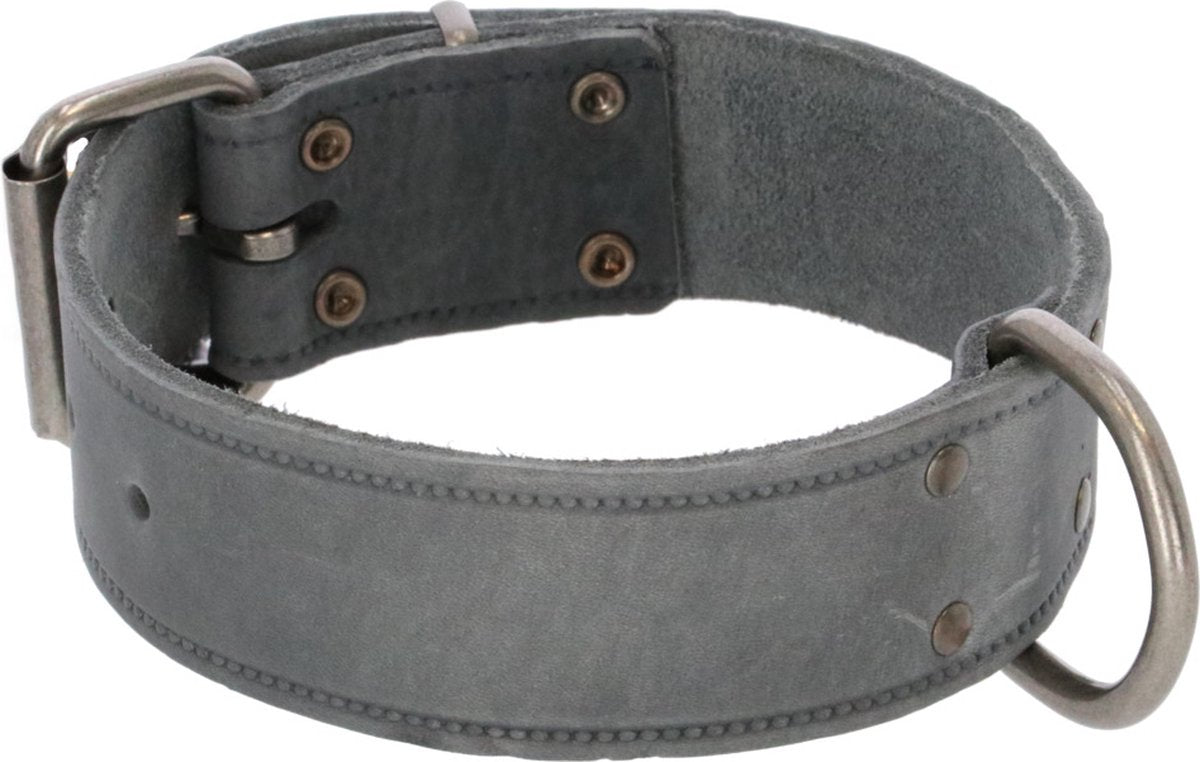 Adori Halsband Vetleder Met Print Grijs - Hondenhalsband - 50x4.0 cm