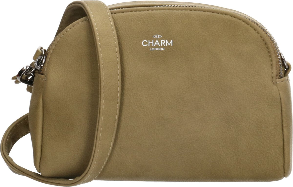 Charm London Barnet Schoudertas - Olijfgroen
