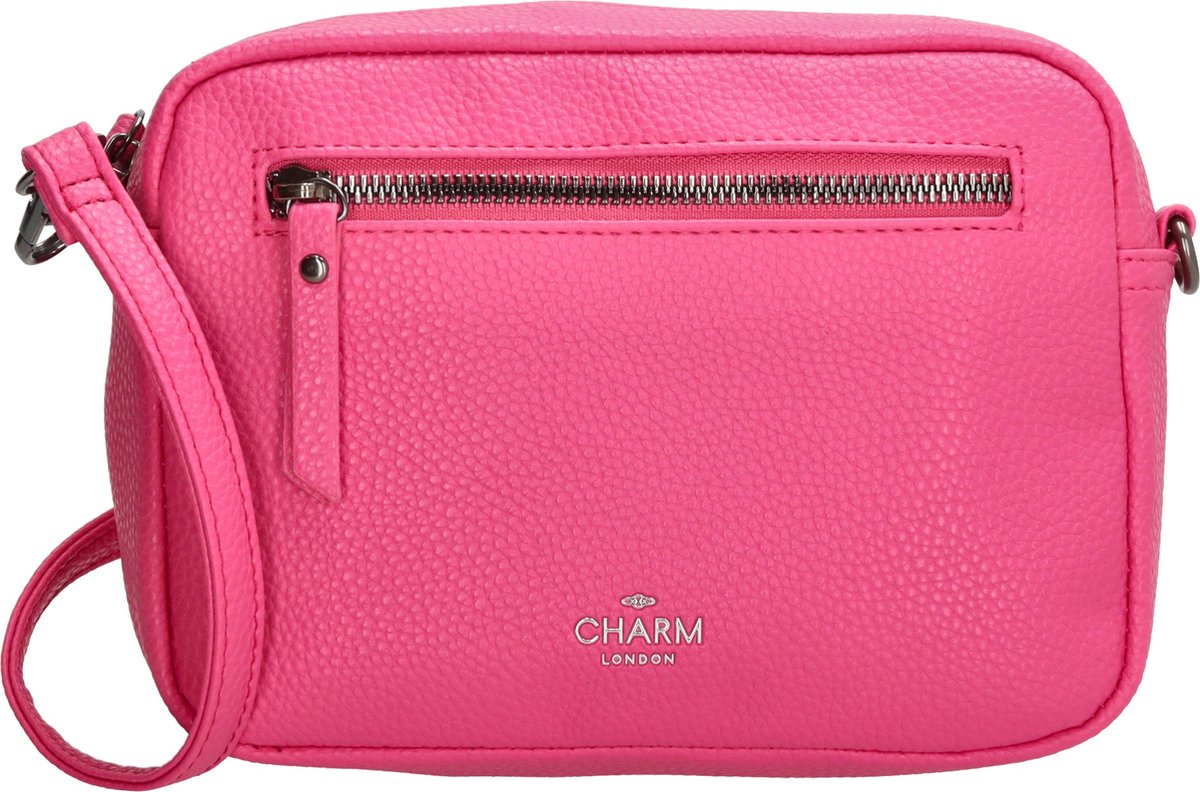 Charm London New York Crossbody Schoudertas - Fuchsia