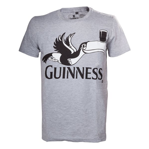 Guinness T-shirt Grijs Melange Toekan - S
