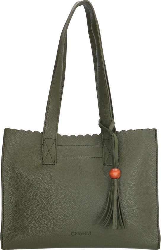 Charm Govent Garden Shopper - Olijf