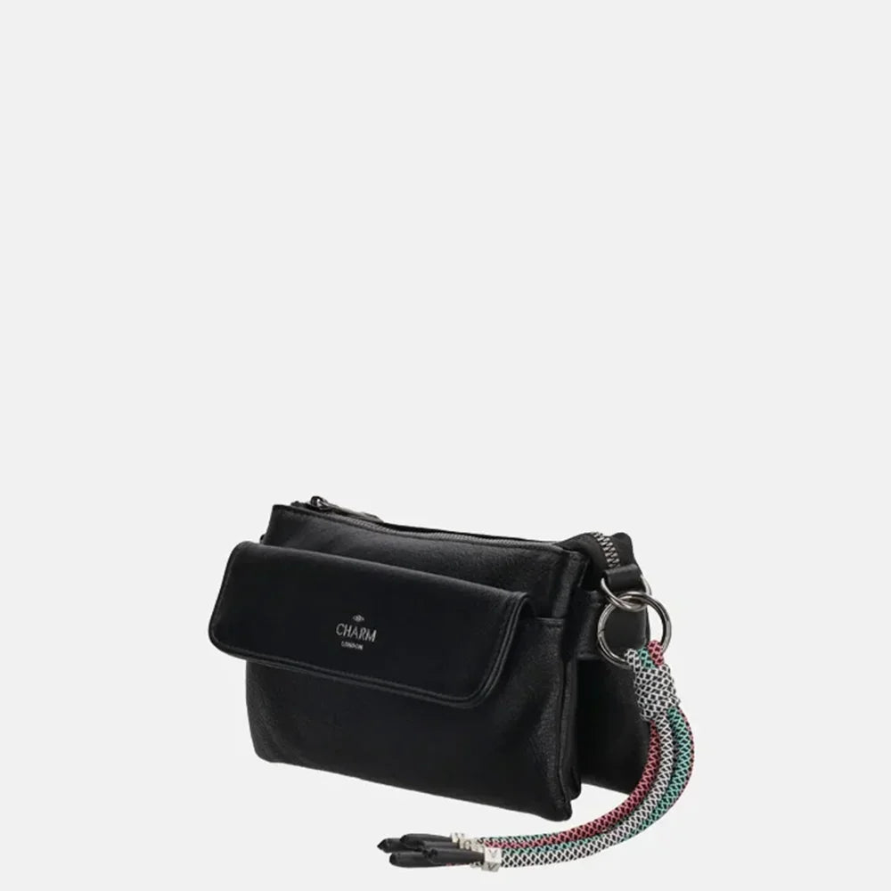 Charm London Tottingham crossbody tas S black