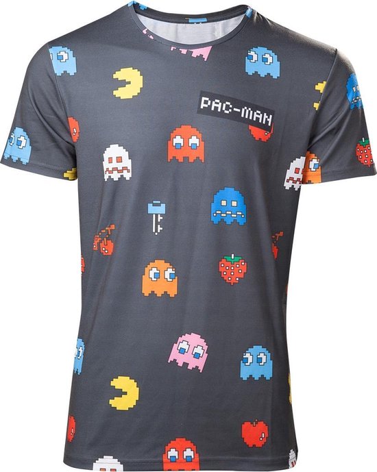 Pac-man - All Over Characters T-shirt - XL