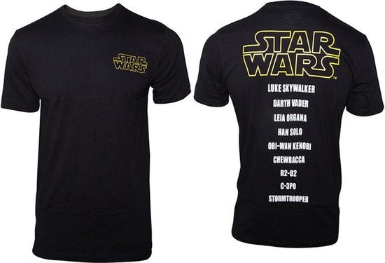 Star Wars - Main Characters List Men s T-shirt - M
