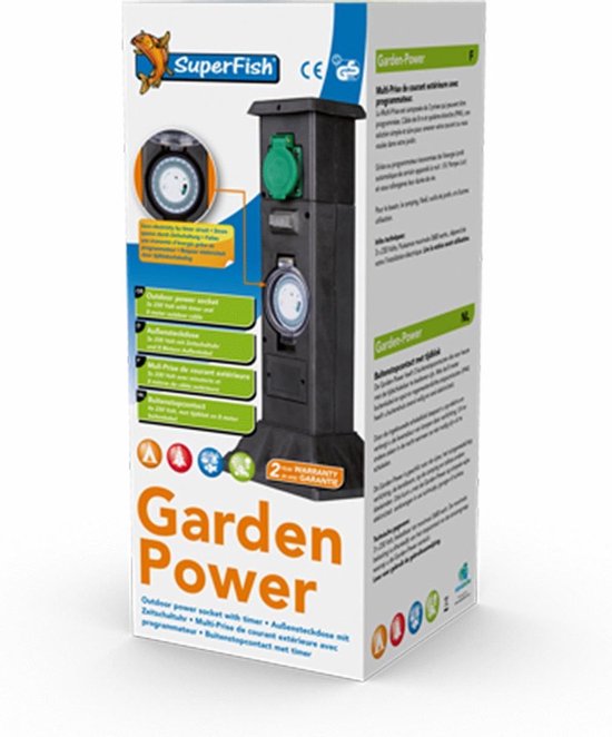 SuperFish - Superfish gardenpower stekkerdoos timer
