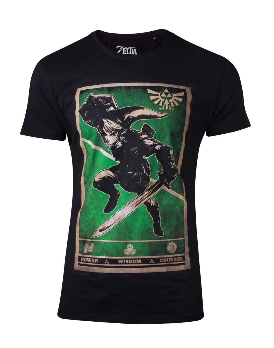 The Legend of Zelda - Propaganda Link Triforce T shirt - XXL