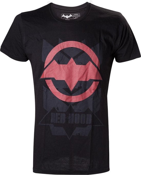Batman - Arkham Knight Black Red Hood Mens Tee