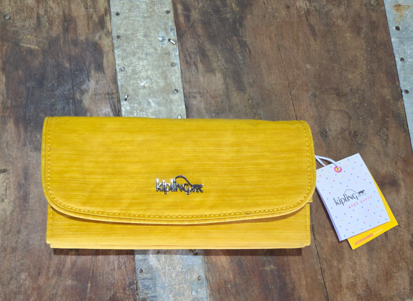 Kipling’s Supermoney Portemonnee Dazz Corn (geel)