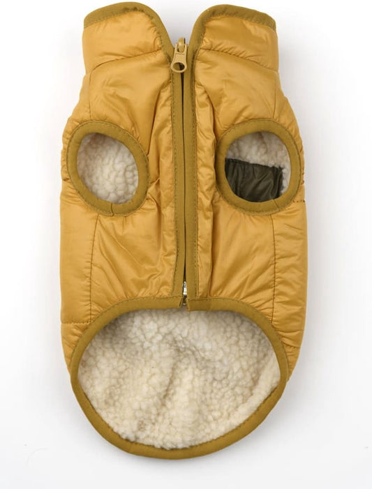 51 DegreesNorth Hondenjas - Jules Coat - Beige/Mustard - 32cm