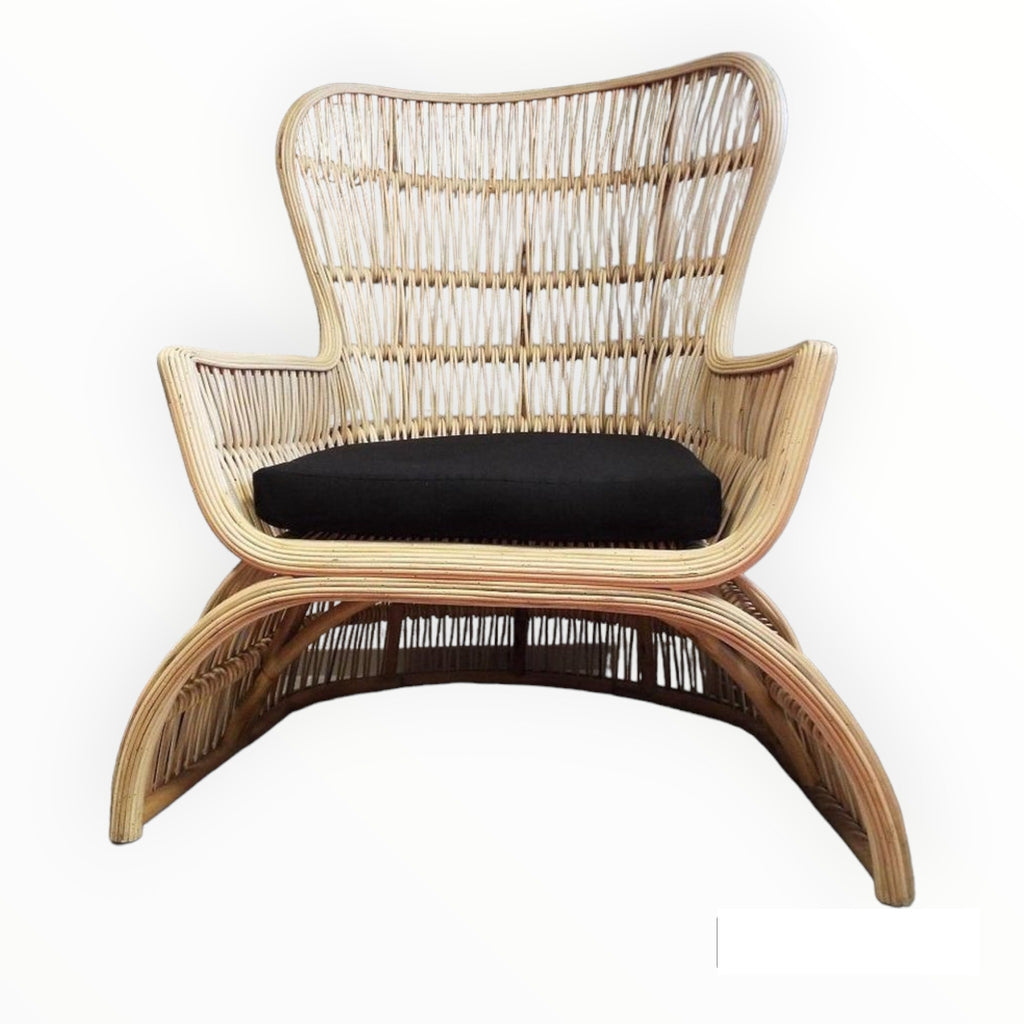 Loungestoel - rotan - naturel