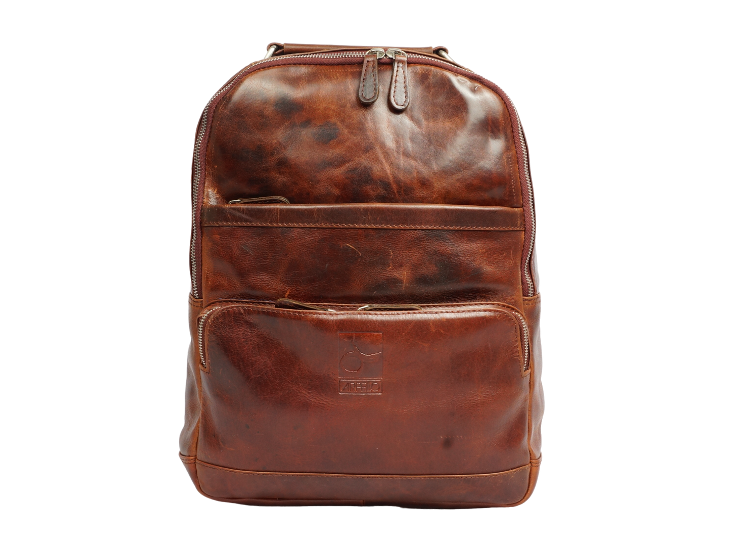 Arpello  Leren Business/ travel rugtas -6.1411BRANDY-
