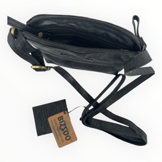 Bizzoo bag small with long shoulder strap black