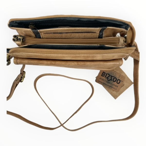 Bizzoo bag small with front pocket natural