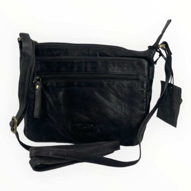 Bizzoo bag with long shoulder strap and front pocket black