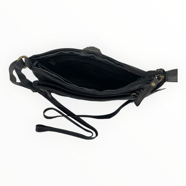 Bizzoo bag with long shoulder strap and front pocket black
