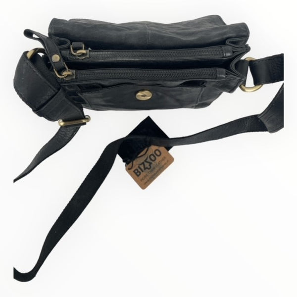 Bizzoo bag with lift-up front black