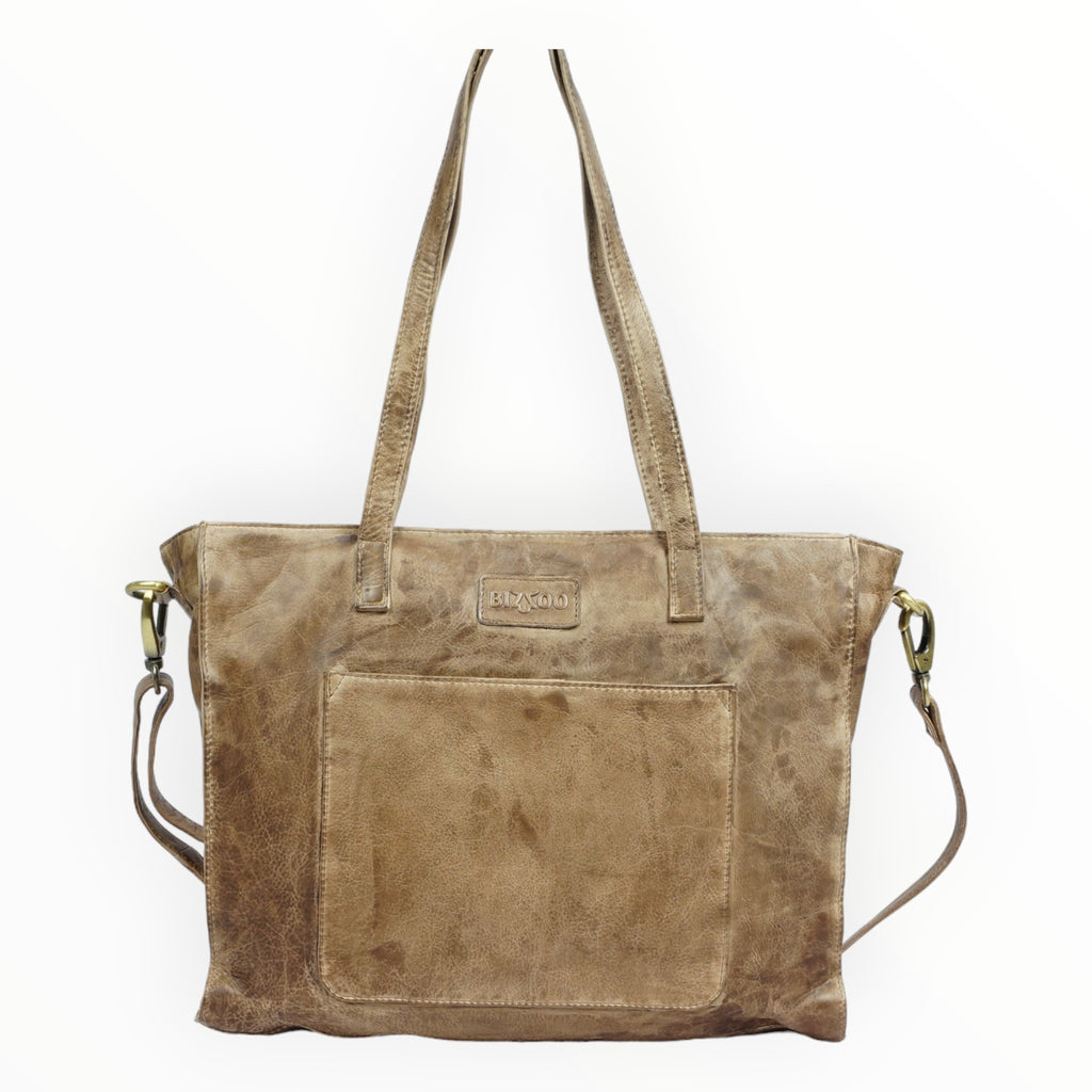 Bizzoo shopper wide taupe