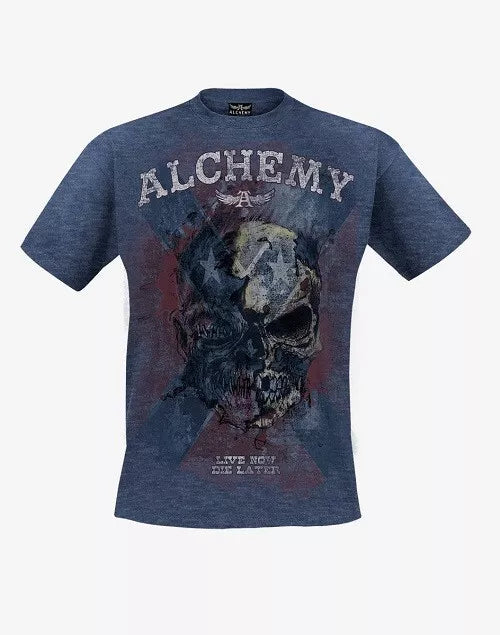 Alchemy England half zombie t-shirt  retro/stone - S