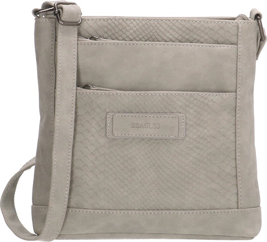 Beagles Albacele Crossbody Schoudertas - Lichtgrijs