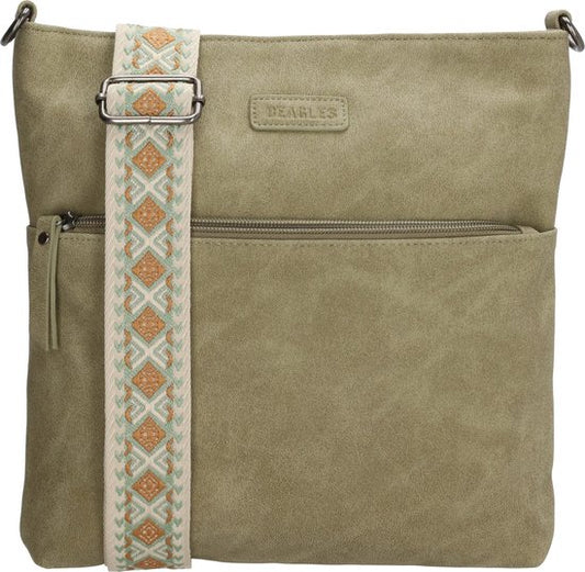 Beagles Malaga Crossbody Schoudertas met Trendy Schouderband - Lichtgroen