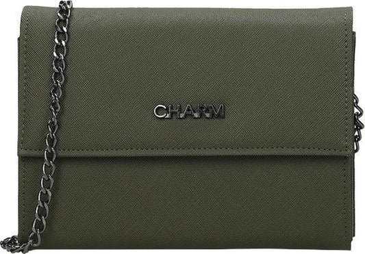 Charm crossbody tas olive