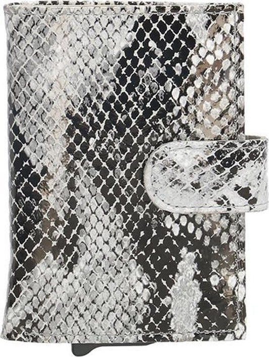 Charm London Leather Camberwell pasjeshouder snake grey