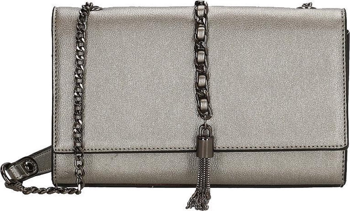 Charm South Bank schoudertas - Donkerzilver