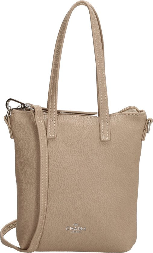 Charm London Stratford Crossbody Schoudertas Shopper - Taupe