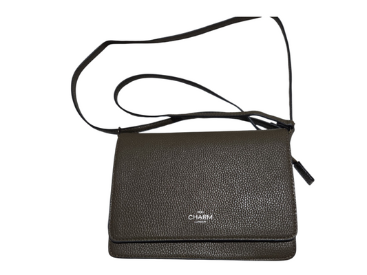Charm London Stratford Schoudertas - Donker Olijf