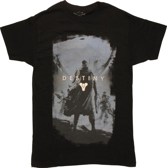 Destiny men black screenprinted crewneck t shirt