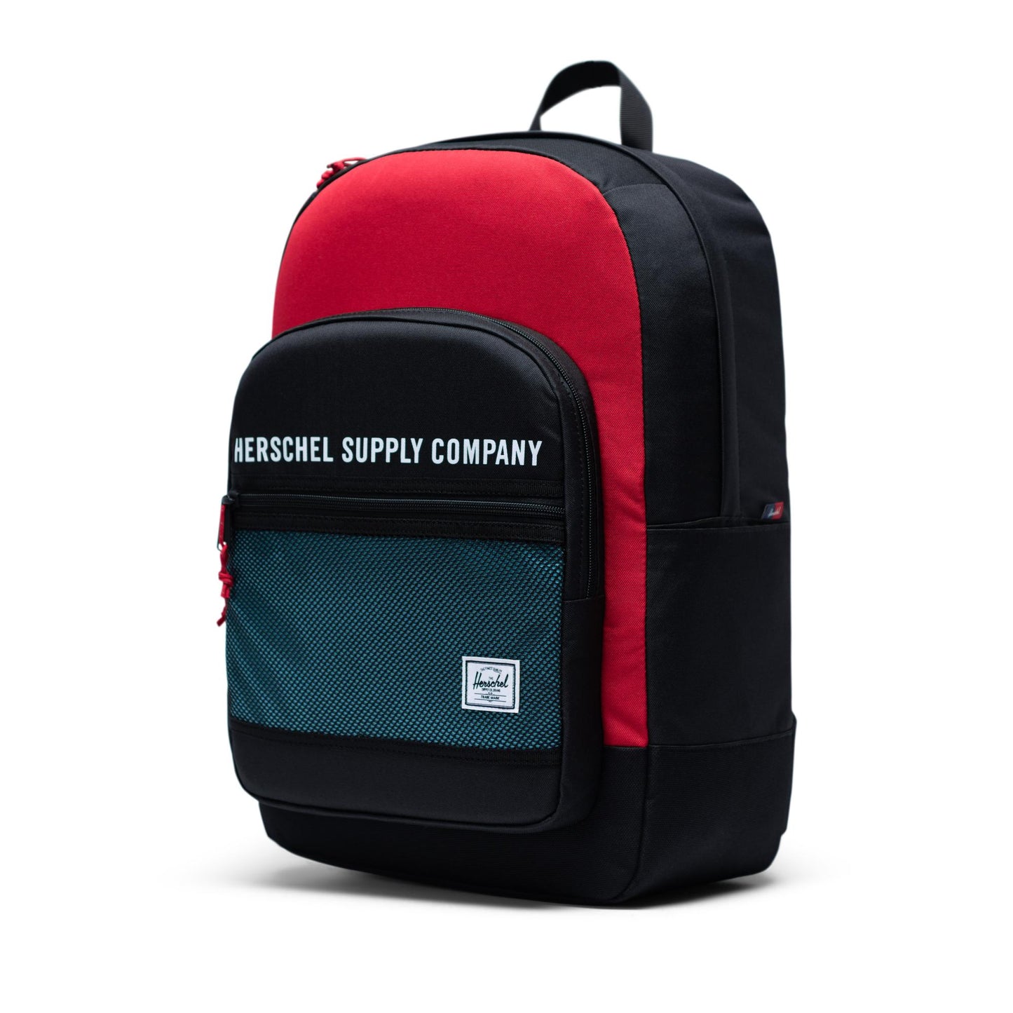 Herschel rugzak Kaine zwart/rood/petrol - 30L