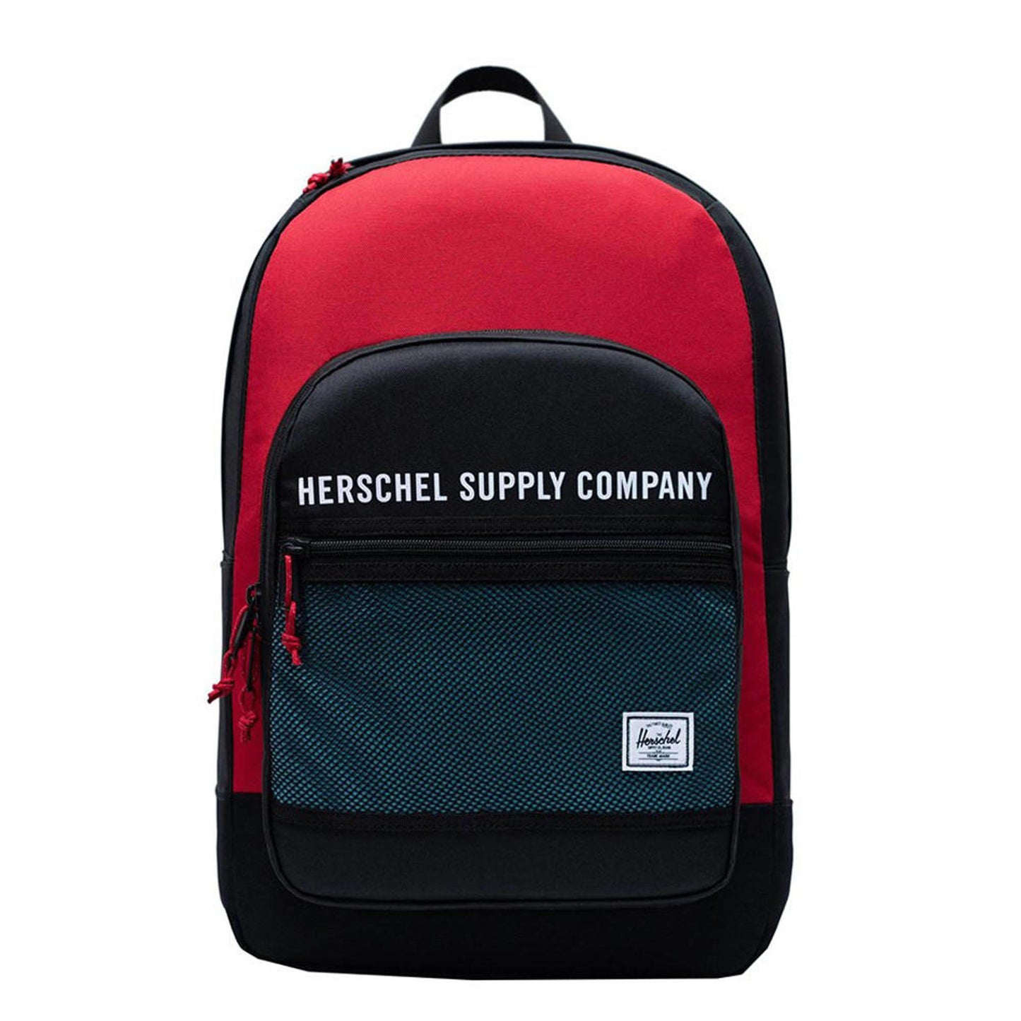 Herschel rugzak Kaine zwart/rood/petrol - 30L