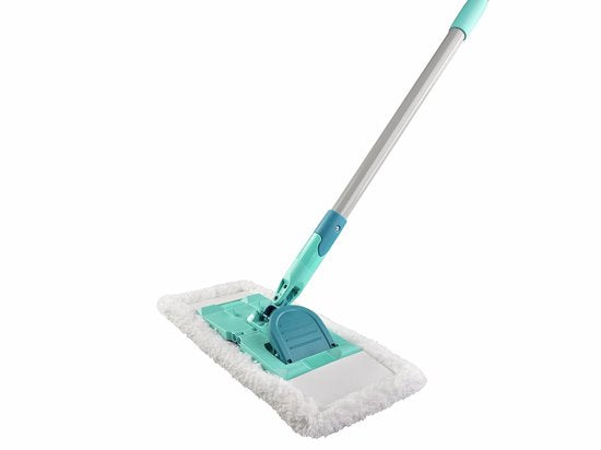 Leifheit super duster vloerreiniger - 33 cm - starterset vloerwisser met stofdoek - 100x wasbaar
