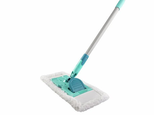 Leifheit super duster vloerreiniger - 33 cm - starterset vloerwisser met stofdoek - 100x wasbaar