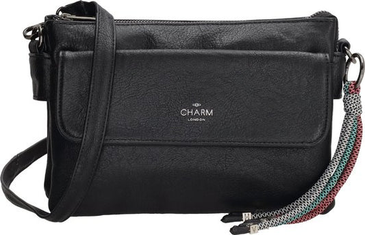 Charm London Tottenham Schoudertas - Zwart.