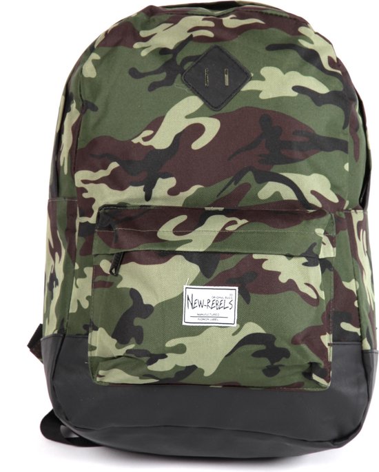 New Rebels ® Scandia - Rugzak - Rugtas - Camouflage - Groen