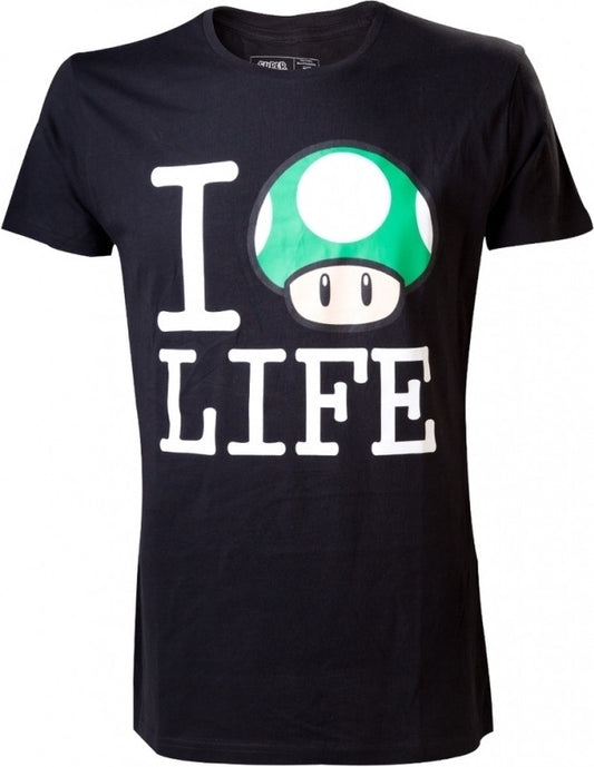 Nintendo T-Shirt I Mushroom Life - M
