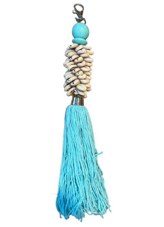 Sleutelhanger Schelpen - Blauw