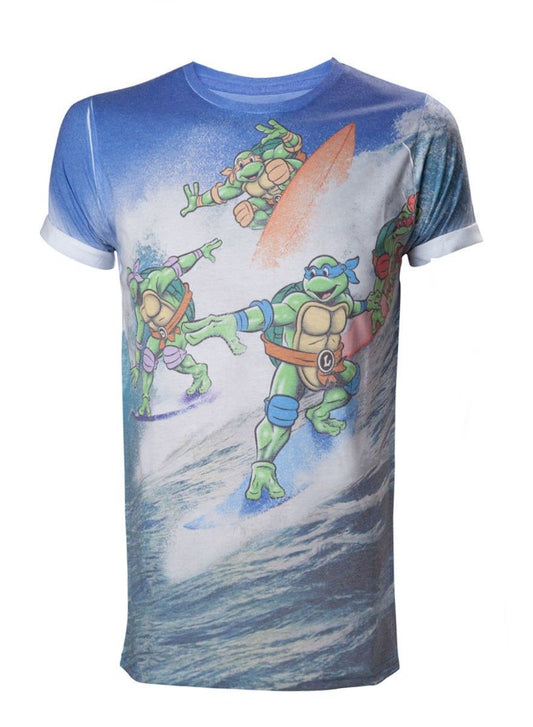 TEENAGE MUTANT NINJA TURTLES ALLOVER  SURFING TURTLES SUBLIMATION - L